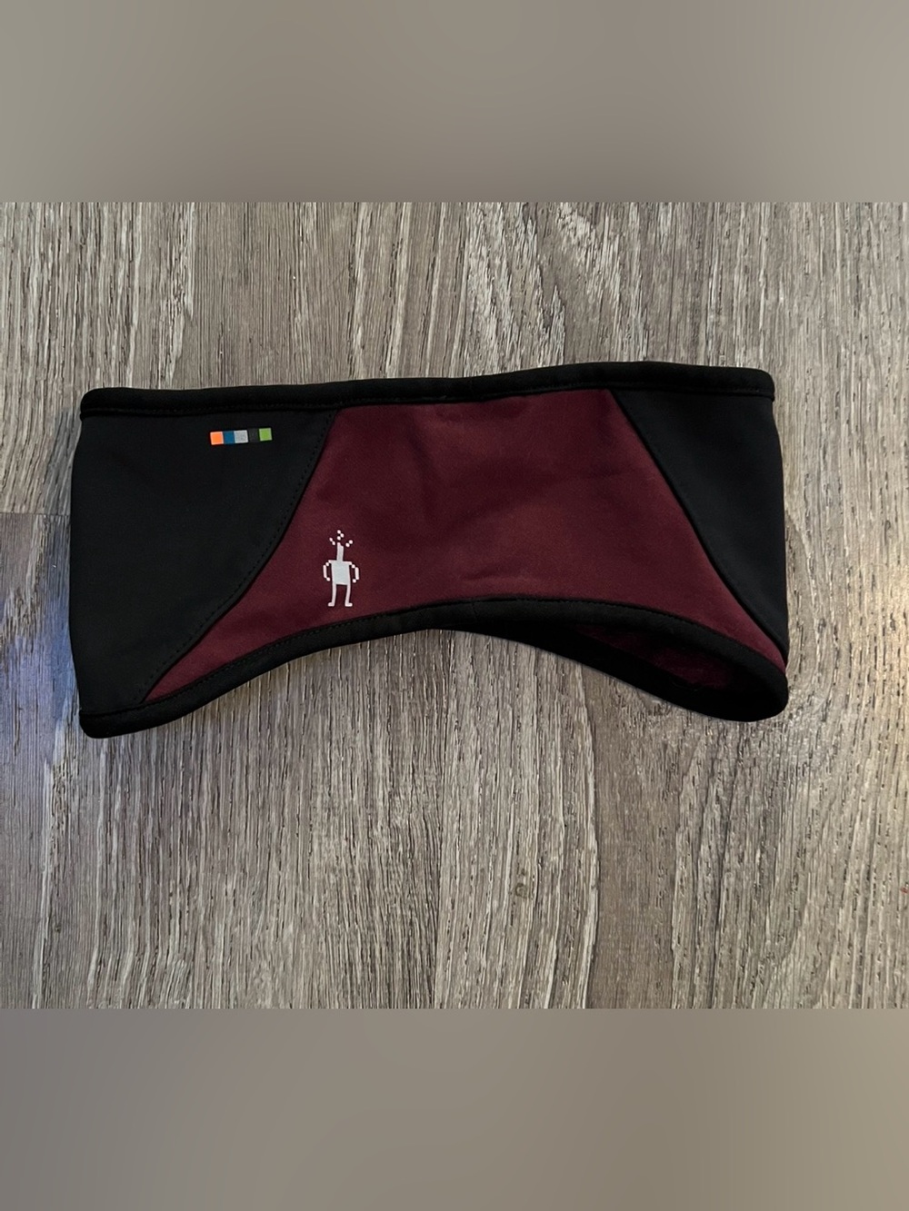 Smartwool Merino Sport Fleece Wind Headband in black cherry